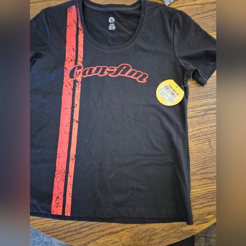 Black T-Shirt with Red Graphic